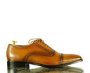 Men's Brown Brown Leather Shoe for Men