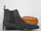 Bespoke Ankle High Black Chelsea Suede Boot - leathersguru