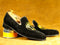 Stylish Black Suede Loafer Shoes,Men's Oxford Shoes