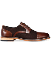 Load image into Gallery viewer, Handmade Brown Leather Suede Cap Toe Lace Up Shoe - leathersguru
