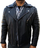 Men Leather Jacket Original Leather Classic Black Fashion Leather Jacket - leathersguru