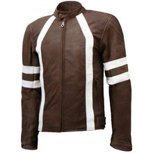 Load image into Gallery viewer, Men Distressed Vintage Leather Motorcycle Jacket
