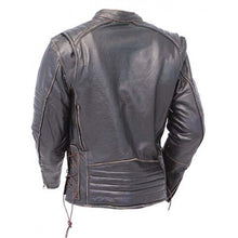 Load image into Gallery viewer, Men Leather Black Biker Slimfit Leather Jacket men&#39;s
