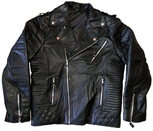 Men Leather Jacket Original Leather Classic Black Fashion Leather Jacket
