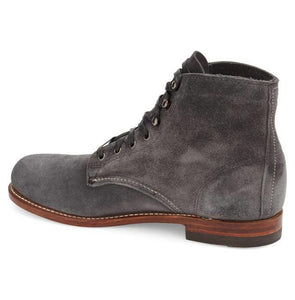 Handmade Ankle Gray Suede Chukka Lace Up Men's Boot - leathersguru