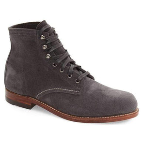 Handmade Ankle Gray Suede Chukka Lace Up Men's Boot - leathersguru