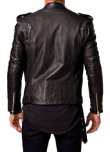Load image into Gallery viewer, Men&#39;s Genuine Leather Jacket Slim-fit Biker Motorcycle Fashion jacket
