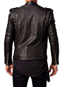 Men's Genuine Leather Jacket Slim-fit Biker Motorcycle Fashion jacket