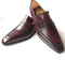 Men's Handmade Maroon Leather formal shoes Slip Ones Slippers