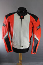 Load image into Gallery viewer, Men&#39;s Multi Color Spyke Motorbike Extreme Racing Genuine Cowhide Leather Handmade Jacket
