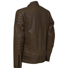 Load image into Gallery viewer, Men&#39;s Sheepskin Quilted Leather Jacket
