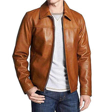 Load image into Gallery viewer, Men&#39;s Genuine Leather Lambskin Bomber Jacket - leathersguru
