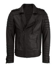 Load image into Gallery viewer,  NEW HANDMADE Men Fashion Trend Black Motorcycle Leather Jacket, Men Biker Fashion
