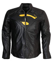 Load image into Gallery viewer, NEW Superman Black for Man Leather Jacket

