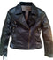 New Handmade Women Black Simple Brando Style Leather Jacket - leathersguru