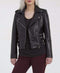 Women's Black Genuine Lambskin Leather Jacket Slim Fit Biker Coat - leathersguru