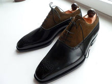 Load image into Gallery viewer, New Handmade Men Two Tone Shoes Fashion dress Shoes Formal Shoes 
