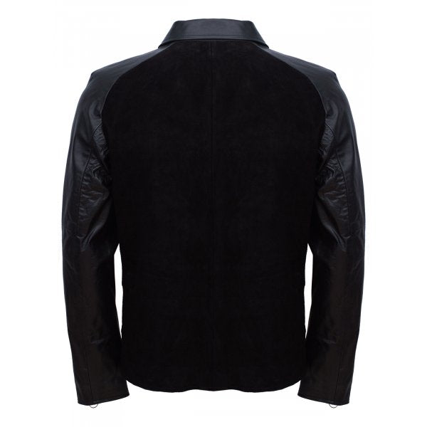 Party Wear Black Leather Jacket For Men's