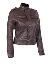 Load image into Gallery viewer, Rise of The Tomb Raider Lara Croft Women&#39;s Brown Leather Jacket - leathersguru

