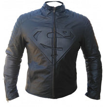 Load image into Gallery viewer, SUPERMAN SMALLVILLE MAN OF STEEL GENUINE LEATHER JACKET MEN&#39;S
