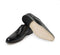 Handmade Men's Black White Leather Lace Up Wing Tip Shoe - leathersguru