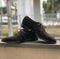 Men's Suede Dark Brown Color Derby Shoes - leathersguru