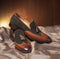 Handmade Brown Leather Suede Tussles Loafers Shoes - leathersguru