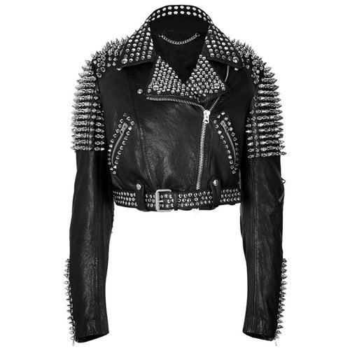 Till The World Ends Britney Spears Studded Leather Jacket - leathersguru
