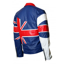 Load image into Gallery viewer, Handmade Flag Leather Jacket for Men, Stylish Jacket
