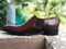 Handmade Men's Leather Brown Whole Cut Derby Shoes - leathersguru