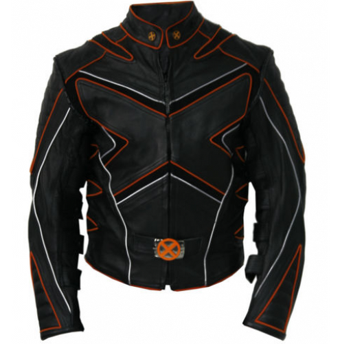 X-Men 3 The Last Stand Wolverine Motorcycle Replica Leather Jacket
