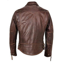 Load image into Gallery viewer, Handmade Brown Color Antique Leather Jacket For Men&#39;s - leathersguru

