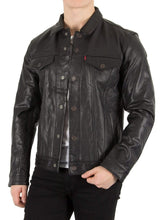 Load image into Gallery viewer, New Handmade Black Color Stylish Leather Casual Button Jacket - leathersguru
