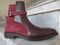 Handmade Brown Burgundy Jodhpurs Leather Suede Boot For Men's - leathersguru