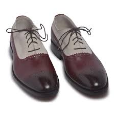 Handmade Two Tone Leather Suede Formal Shoes,Men's Oxford Shoes,Lace Up Shoes