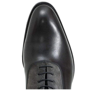 Handmade Men's Ankle High Black Leather Suede Boot - leathersguru