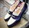 White & Blue Alligator & Pebbled Leather Penny Loafers Shoes for Men's - leathersguru