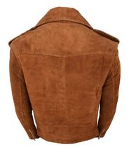 Load image into Gallery viewer, Men&#39;s Brando Style Suede Leather Jacket - leathersguru
