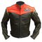 Men Buell Motorcycle Black Red Leather Jacket Buell Moto Leather Jacket With CE Armour - leathersguru